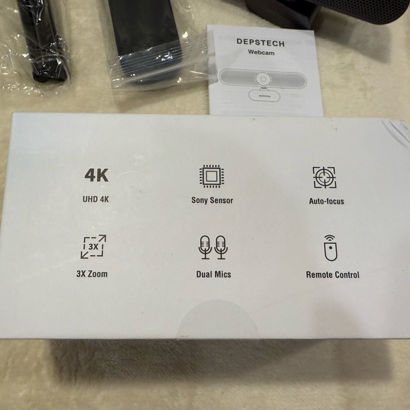 NIB Depstech DW50 Pro 4K 8MP Sony Camera w/ Digital Zoom & 2x Noise Cancelling - Picture 5 of 7